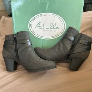 Grey booties DSW